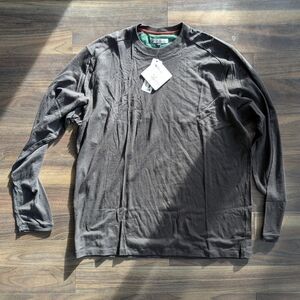 NWT Ibex Charcoal Long Sleeve Shirt